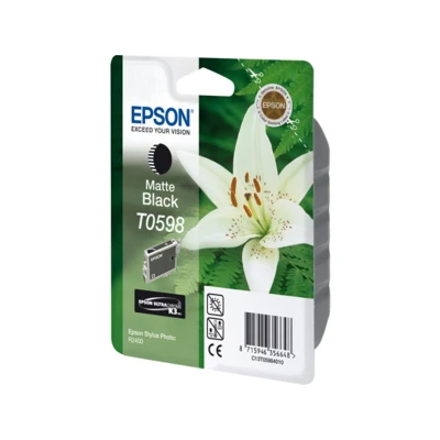 Afbeelding van Epson T0598 (C13T059840) Inktcartridge Mat zwart