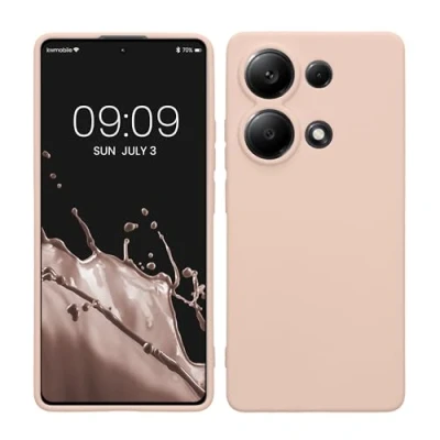 Afbeelding van kwmobile telefoonhoesje geschikt voor Xiaomi Redmi Note 13 Pro 4G Hoesje smartphone Precisie camera uitsnede In kokosmelk
