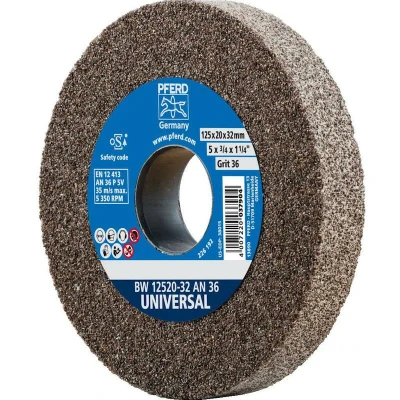 Afbeelding van PFERD slijpschijf universeel, 125x20x32mm, A36, 39009707 harde voor universele slijptaken, met verloophulzen (25/20/16mm)