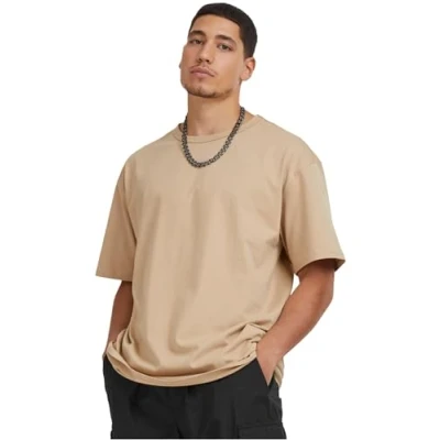 Afbeelding van Urban Classics Tshirt basic, Heren, Maat: XXL, Unionbeige