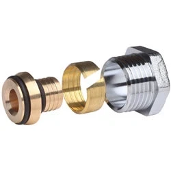 Afbeelding van Danfoss Design knelset AKB buis G1/2&quot; x 16 mm uitwendig chroom