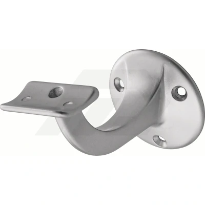 Afbeelding van Trapleuning houder zilver, hol profiel, 75 mm, schroef montage