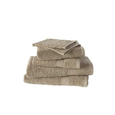 Afbeelding van Badtextielset De Witte Lietaer Hélène Humus (Set van 6)