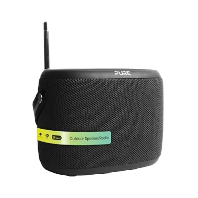 Afbeelding van Pure Woodland waterdichte (IP67) buitenspeaker met Bluetooth en FM/DAB+ radio, Zwart
