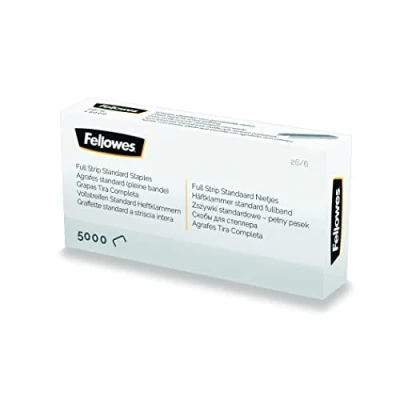 Afbeelding van Fellowes Nietjes 26/6, Full Strip, Doos Van 5.000