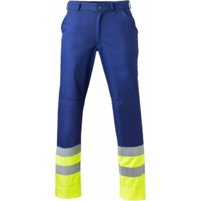 Afbeelding van Havep Werkbroek High Visibility MARINE/FLUO GEEL H58