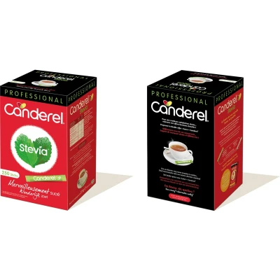 Afbeelding van Canderel Stevia 250 Sticks, X 1,1 Gr Stick Suiker