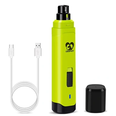 Afbeelding van Casfuy Hondennagelslijper Professionele 2 speed elektrische oplaadbare nageltrimmer voor huisdieren, pijnloze poten, verzorging en gladmakend kleine, middelgrote grote honden katten