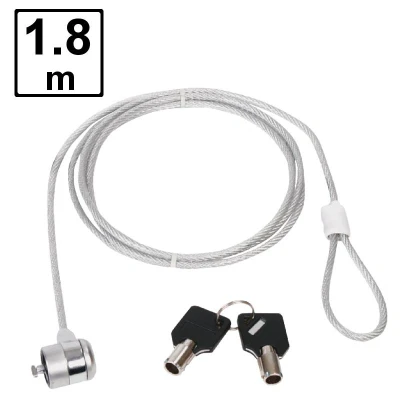 Afbeelding van KÖNIG Laptop Security Cable Lock + 2 Keys 1.8m