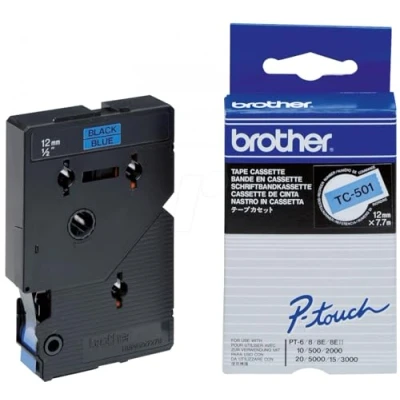 Afbeelding van Brother TC501 gelamineerde tape Breedte 12 mm Lengte 7,7 m