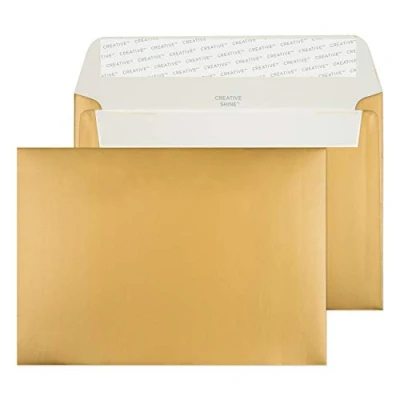 Afbeelding van Blake Shine 15113 enveloppen zelfklevende metallic goud C6 114 x 162 mm 130g/m² 25 stuks