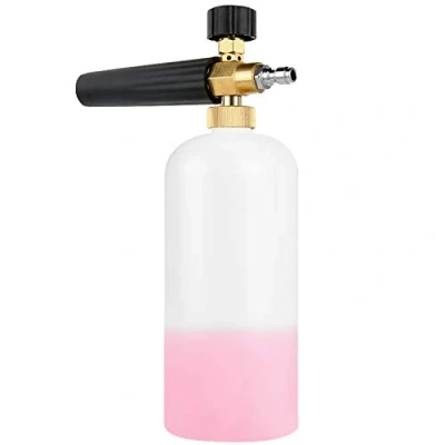 Afbeelding van Stone Banks Sneeuw Foam Lance 1/4 &quot;Quick Release Car Wash Pot, Verstelbare Nozzle Hogedrukreiniger Zeepdispenser Fles (1L)