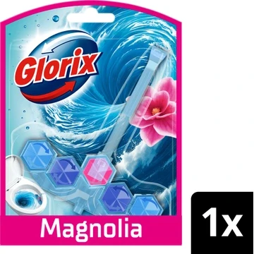 Afbeelding van Glorix Pink magnolia blauw water wc blok