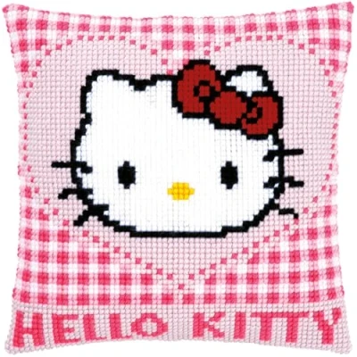 Afbeelding van Borduurkussen Hello Kitty in hartje 0148211