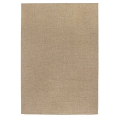 Afbeelding van Geweven tapijt laagpolig plat weefsel Uni beige 50 x 80 cm. Meer kleuren en maten beschikbaar