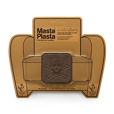 Afbeelding van MastaPlasta Direct zelfklevende premium suède en fluwelen reparatiepatch bruin piraat 5 cm x (2 inx2in). Bekleding kwaliteitspatch voor zitplaatsen, auto interieurs, tassen, jassen meer