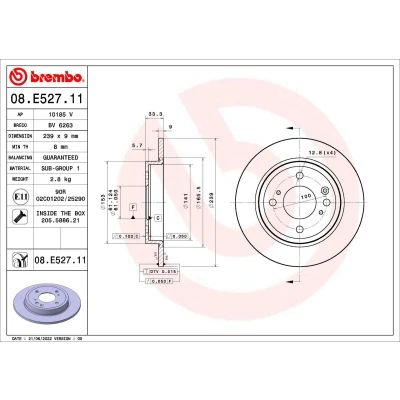 Afbeelding van Brembo Remschijven 09.N236.2X