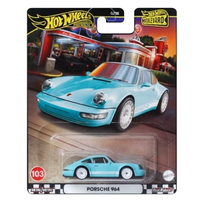 Afbeelding van Hot Wheels Boulevard HRT73, Auto, 3 jaar, Metaal, Lichtblauw, Wit