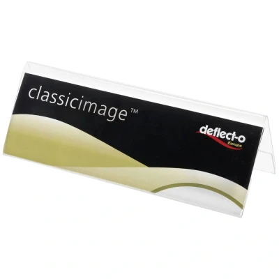Afbeelding van Deflecto 778901 Tafelnaambordje Classic Image® (l x b h) 30 150 55 mm 1 stuk(s)