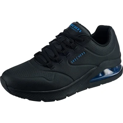 Afbeelding van Skechers Sneakers laag, Heren, Maat: 41, Zwart Textiel