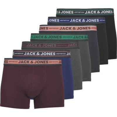 Afbeelding van Jack &amp; Jones Heren Boxershorts Trunks JACDANIEL 7 Pack Maat M