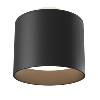 Afbeelding van Maytoni LED plafondlamp Planet, zwart, Ø 10 cm aluminium 3.000 K