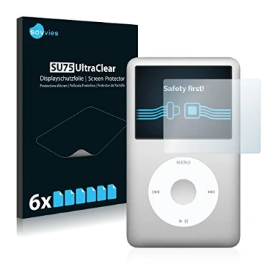 Afbeelding van Savvies (6 Stuks) Schermbeschermer voor Apple iPod Classic (6. Gen.) Screen Protector Ultra Transparant