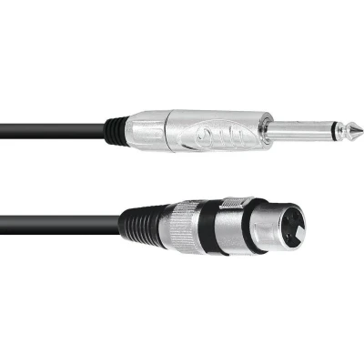Afbeelding van Omnitronic Adaptercable XLR(F)/Jack mono 2m bk