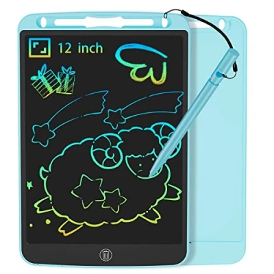 Afbeelding van JOEAIS LCD Schrijftablet 12 Inch Voor Kinderen, Draagbare Tekentafel Grafische Tablet Handschrift, Doodling En Tekenen, Perfect Speelgoedcadeau Jongens Meisjes (Blauw)