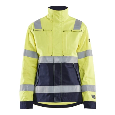 Afbeelding van Blaklader 4091 1514 Multinorm jack Dames High Vis Geel/Marineblauw
