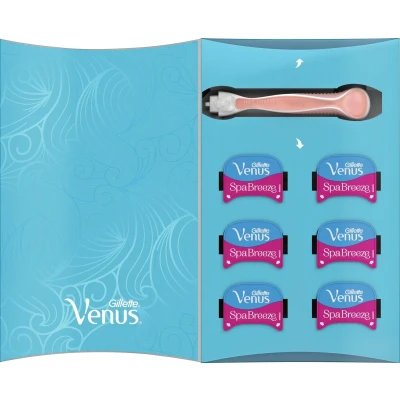 Afbeelding van Gillette Venus Scheermesjes Comfortglide Spa Breeze 1 set
