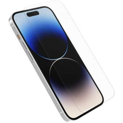 Afbeelding van OtterBox Trusted Glass screenprotector voor iPhone 14 Pro, gehard glas, x2 krasbescherming, bescherming tegen vallen en splinters, Geen Retailverpakking