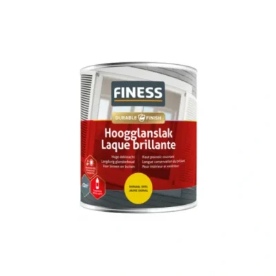 Afbeelding van finess hoogglanslak signaal geel 0.75 ltr