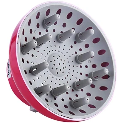 Afbeelding van Hairizone Universele Haar Diffuser Aanpasbaar voor Blow Dryers met D = 4,3 tot 6,6 cm Krullend of Golvend Haar, Rood