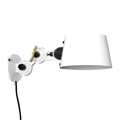 Afbeelding van Tonone Bolt Sidefit Mini wandlamp met stekker Pure White