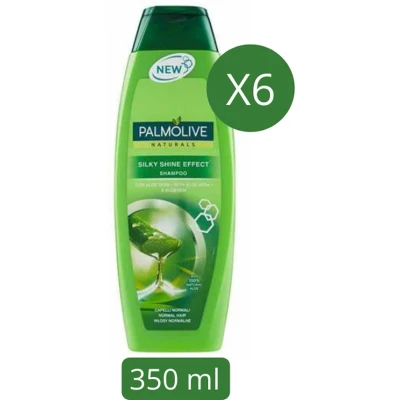 Afbeelding van 6x Palmolive Silky Shine Effect Shampoo 350ml kopen? Nu in de aanbieding bij