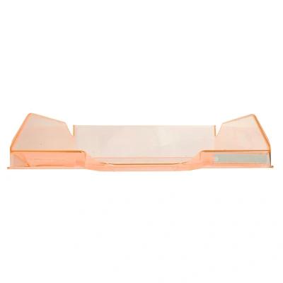 Afbeelding van Exacompta Classic brievenbak, 34,60 x 25,50 6,50 cm, tangerine, transparant, glanzend