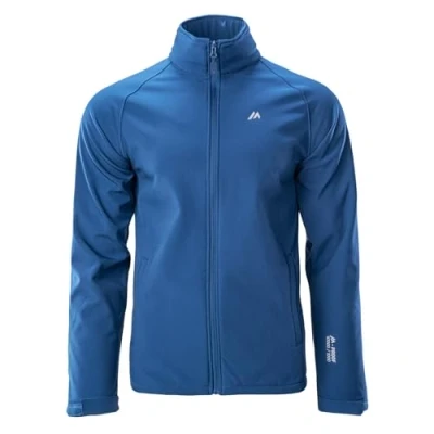 Afbeelding van martes Metin softshelljas voor heren, functionele jas, regenjas, winddicht, ademend, sport, wandelen, blauw, XXL
