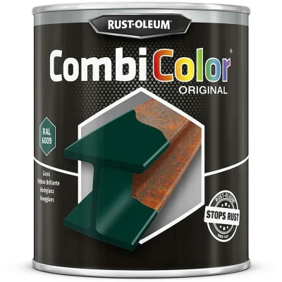 Afbeelding van rust oleum combicolor hoogglans ral 6009 dennengroen 750 ml