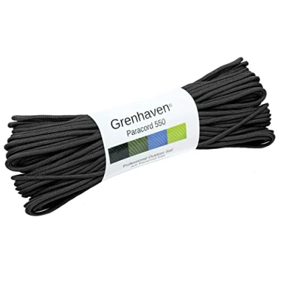 Afbeelding van Grenhaven Scheurvast paracord touw voor buiten doe het zelf handmatig vlechten, kamperen, tuinieren, universeel overlevingskoord met 7 koorden 31 m 80ft 550 lbs capaciteit, niet geschikt klimmen,