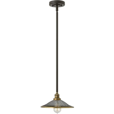 Afbeelding van Hinkley LED Pendelarmatuur Rigby 1X E27 Max 60W Dimbaar Buckeye Bronze and Brass