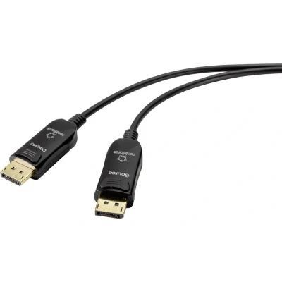 Afbeelding van Renkforce Glasvezel / DisplayPort Aansluitkabel stekker, stekker 15.00 m Zwart UHD 8K @ 60 Hz, 4K 120 Hz RF 4598018
