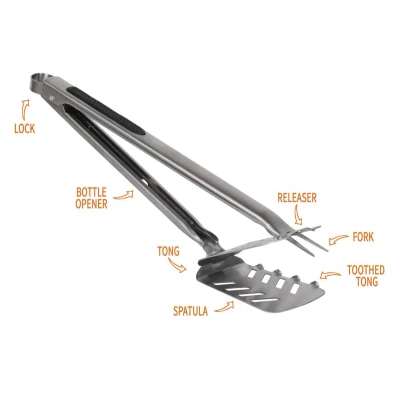 Afbeelding van BBQ gereedschap 7 in 1 Multitool (zwart)