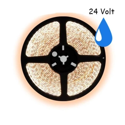 Afbeelding van 2.5 meter warm wit led strip waterproof IP65 60Leds/m 24V