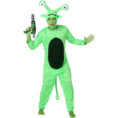 Afbeelding van ATOSA 15677 Kostuum Alien Man M L Groen Carnaval, 50/52 (EU)