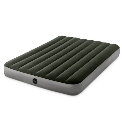 Afbeelding van Intex Prestige Downy Luchtbed Twijfelaar 137x191x25 cm (BxLxH) Groen Incl. batterijpomp