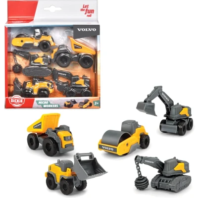 Afbeelding van Dickie Toys Volvo Constructie Voertuigen 5 Stuks