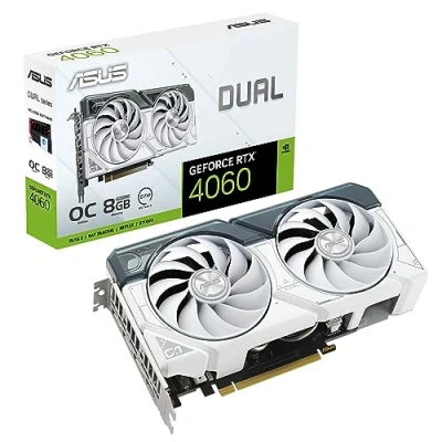 Afbeelding van VGA Asus GeForce RTX 4060 DUAL RTX4060 O8G WHITE