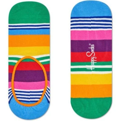 Afbeelding van Happy Socks Liner Sock Multi Stripe Orange, Maat 41/46