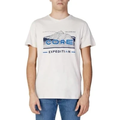 Afbeelding van Jack &amp; Jones Heren Jcobooster Tee SS Crew Neck NOV 22 T shirt, Moonbeam, M